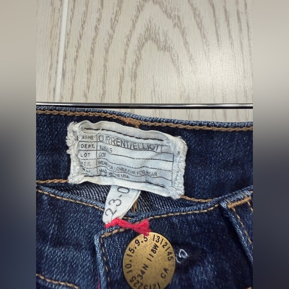 Current/Elliot The Rolled Skinny Loved Tux Blue Size 23 NWT - Picture 4 of 5